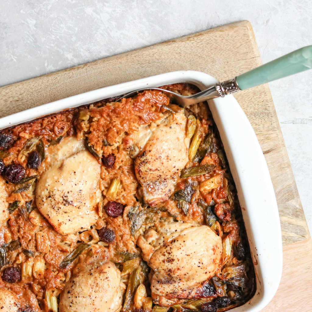 Chicken Thighs with hoisin rice