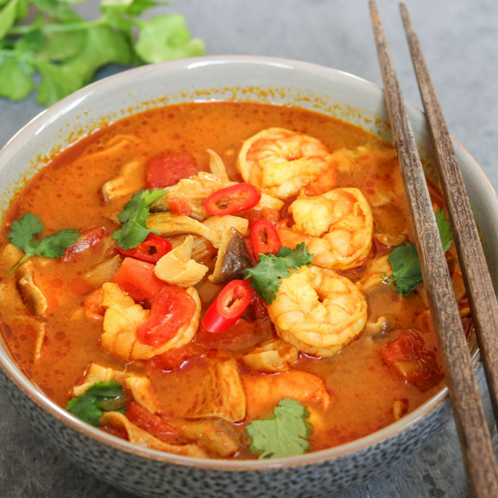 Tom Yum Soup with Shrimps