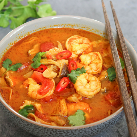 Tom Yum Soup With Shrimp